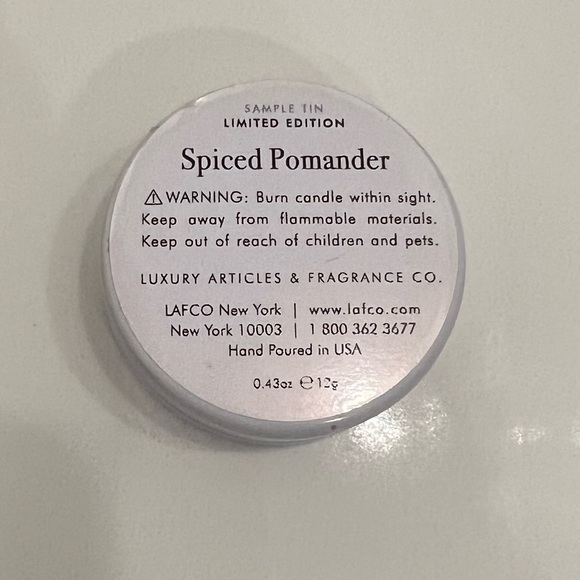 Lafco Accents Lafco Limited Edition Spiced Pomander Sample Tin